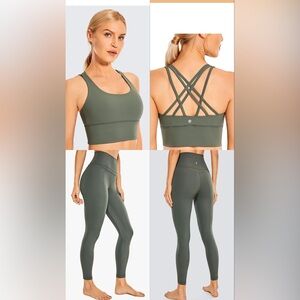 Sage Green Sports Bra & Legging Set
